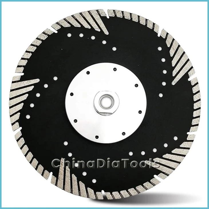 diamond dry cutting saw blade turbo segmented with flange